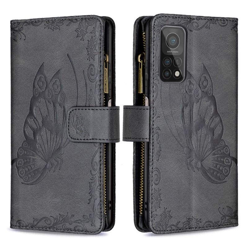 Housse portefeuille Xiaomi Mi 10T / Mi 10T Pro papillon volant