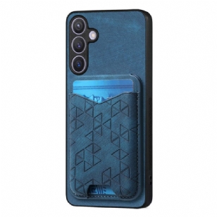 Coque Samsung Galaxy S25 Plus 5G avec Porte-Cartes et Support