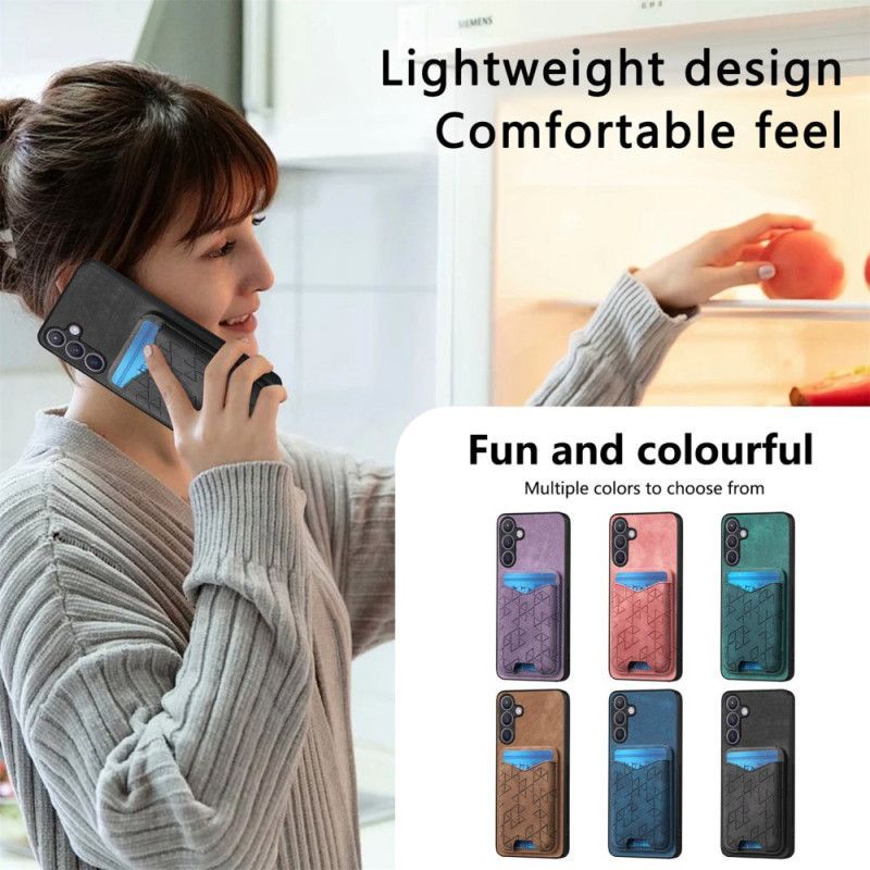 Coque Samsung Galaxy S25 Plus 5G avec Porte-Cartes et Support