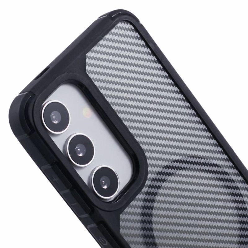Coque Samsung Galaxy S25 Plus 5G Compatible MagSafe Fibre Carbone