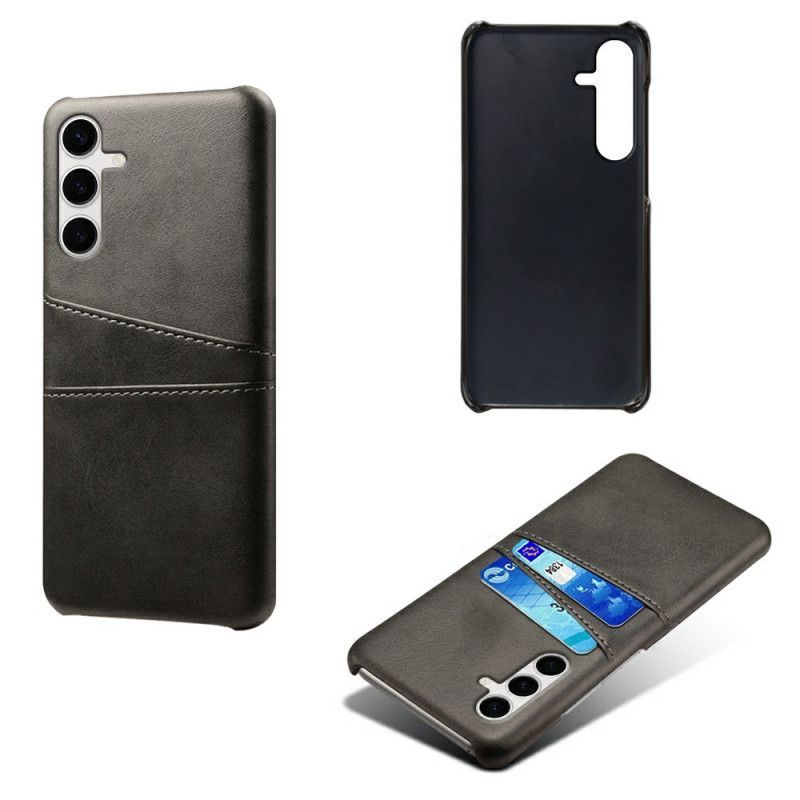 Coque Samsung Galaxy S25 Plus 5G Effet Cuir Porte-Cartes