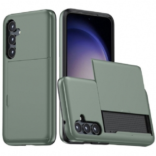 Coque Samsung Galaxy S25 Plus 5G Effet Métal Porte-Cartes Intégré