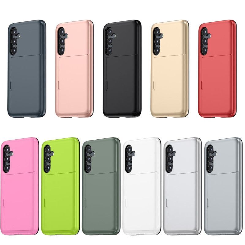 Coque Samsung Galaxy S25 Plus 5G Effet Métal Porte-Cartes Intégré