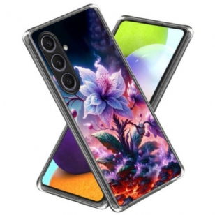 Coque Samsung Galaxy S25 Plus 5G Fleurs Violettes