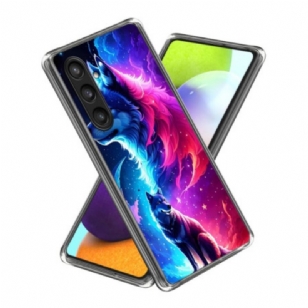 Coque Samsung Galaxy S25 Plus 5G Loup Coloré