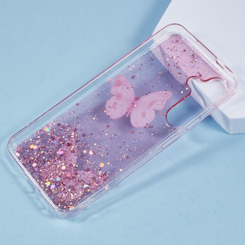 Coque Samsung Galaxy S25 Plus 5G Paillettes Papillons