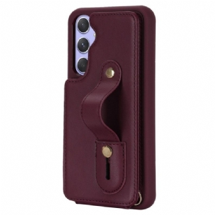 Coque Samsung Galaxy S25 Plus 5G Porte-Cartes et Sangle