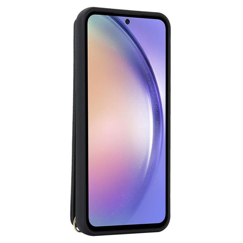 Coque Samsung Galaxy S25 Plus 5G Porte-Cartes et Sangle