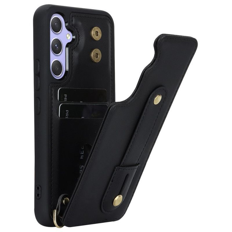 Coque Samsung Galaxy S25 Plus 5G Porte-Cartes et Sangle