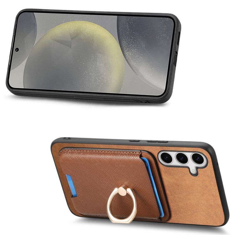 Coque Samsung Galaxy S25 Plus 5G Porte-Cartes Magnétique Détachable
