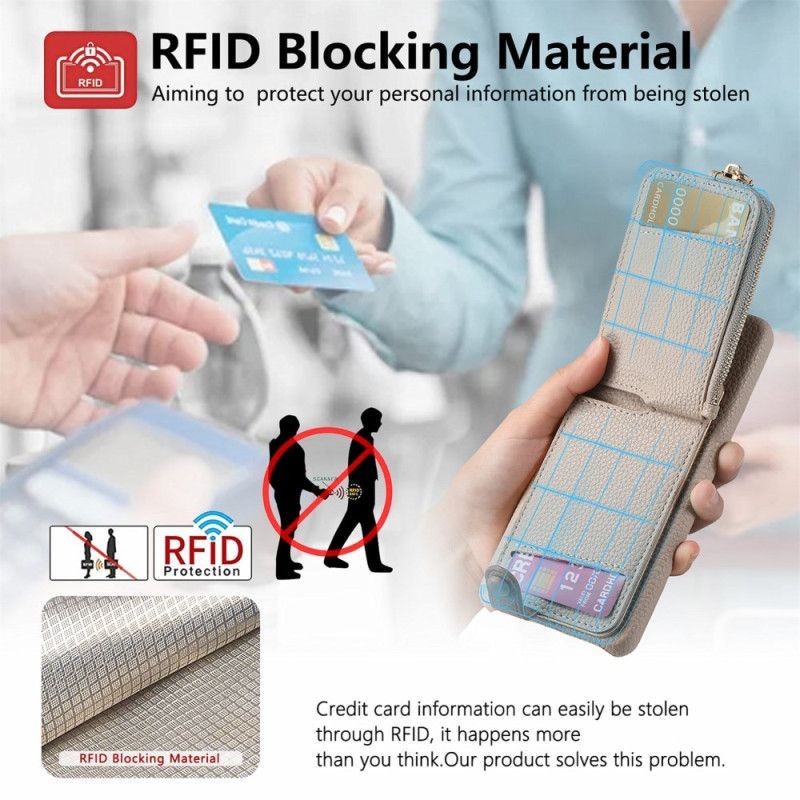 Coque Samsung Galaxy S25 Plus 5G Portefeuille avec Support Magnétique