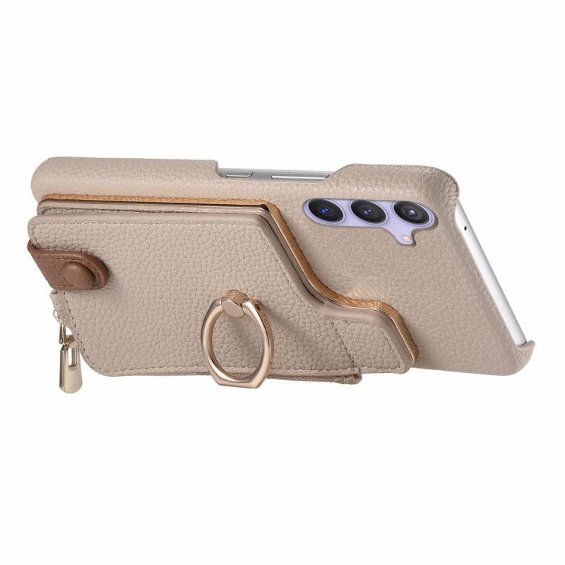 Coque Samsung Galaxy S25 Plus 5G Portefeuille avec Support Magnétique