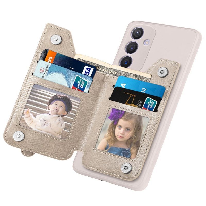 Coque Samsung Galaxy S25 Plus 5G Portefeuille à Fermeture Éclair