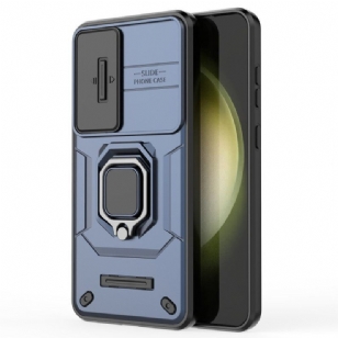 Coque Samsung Galaxy S25 Plus 5G Ring Résistante avec Protecteur Objectif