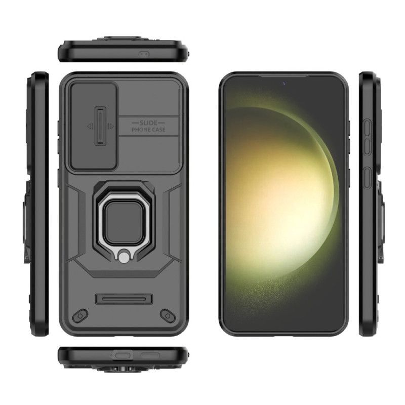 Coque Samsung Galaxy S25 Plus 5G Ring Résistante avec Protecteur Objectif
