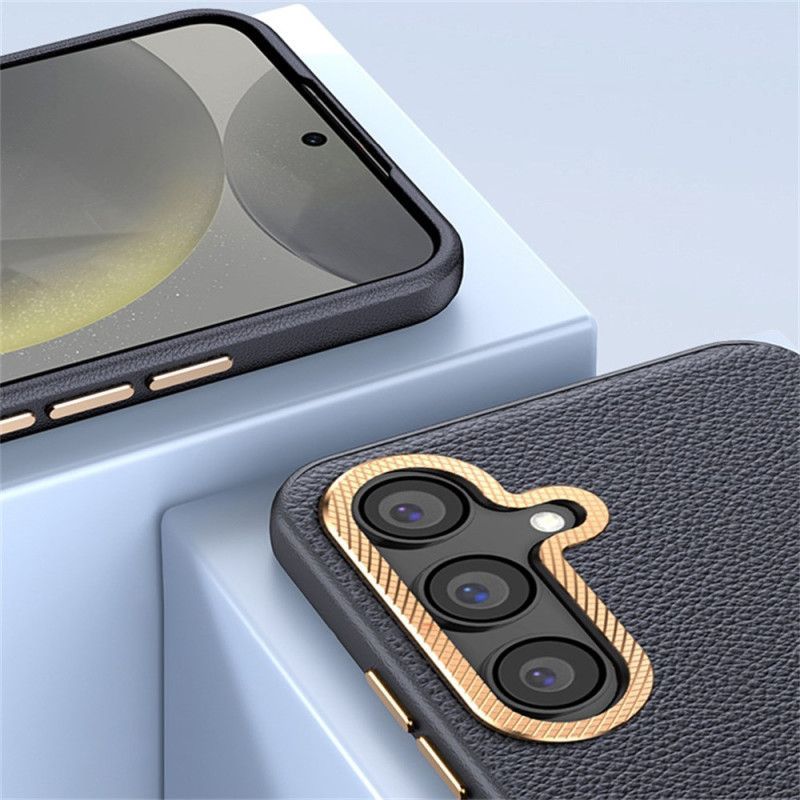 Coque Samsung Galaxy S25 Plus 5G Simili Cuir Texturé