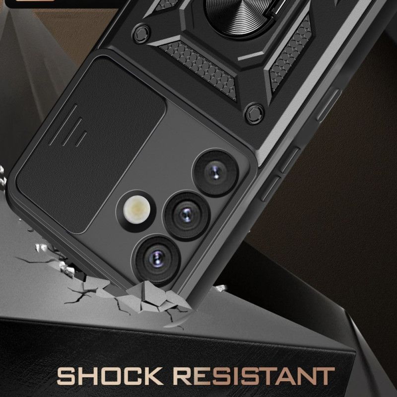 Coque Samsung Galaxy S25 Plus 5G Support Rotatif et Protecteur Objectif