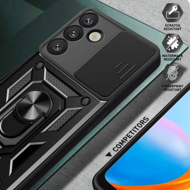 Coque Samsung Galaxy S25 Plus 5G Support Rotatif et Protecteur Objectif