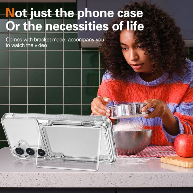 Coque Samsung Galaxy S25 Plus 5G Transparente Porte-Cartes