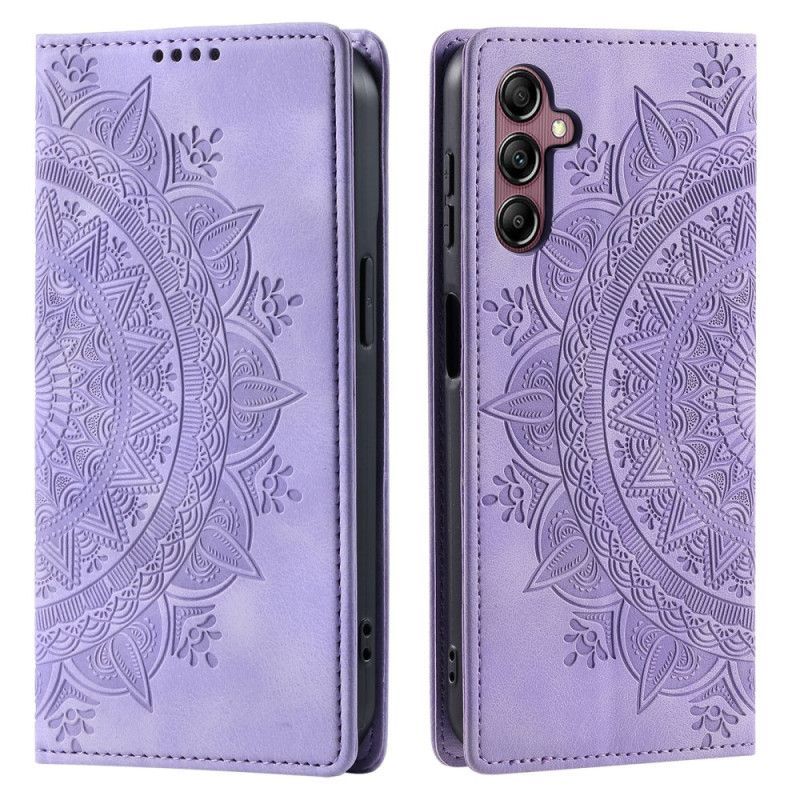 Flip Cover Samsung Galaxy S25 Plus 5G Effet Daim Mandala