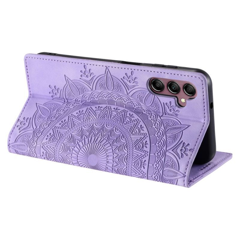 Flip Cover Samsung Galaxy S25 Plus 5G Effet Daim Mandala