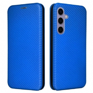 Flip Cover Samsung Galaxy S25 Plus 5G Fibre Carbone