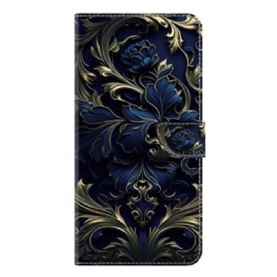 Housse métallique Fleur Bleue