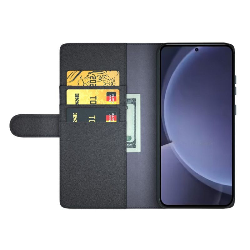 Housse Samsung Galaxy S25 Plus 5G Cuir Véritable
