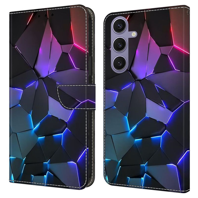 Housse Samsung Galaxy S25 Plus 5G Fissures Bleues