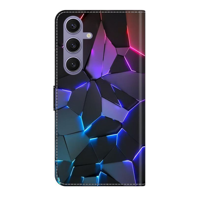 Housse Samsung Galaxy S25 Plus 5G Fissures Bleues