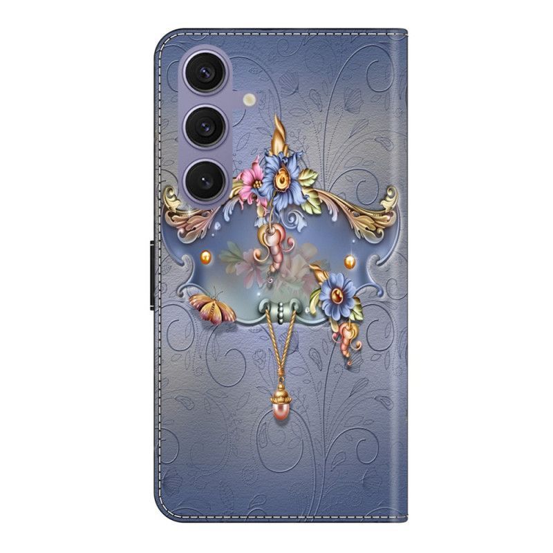 Housse Samsung Galaxy S25 Plus 5G Fleurs Gravées