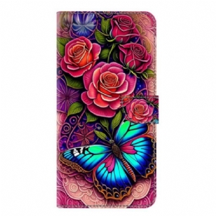 Housse Samsung Galaxy S25 Plus 5G Papillon Bleuté