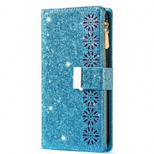Housse Samsung Galaxy S25 Plus 5G Portefeuille Paillettes