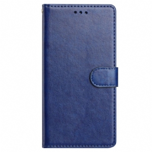 Housse Samsung Galaxy S25 Plus 5G Simili Cuir Uni avec Lanière