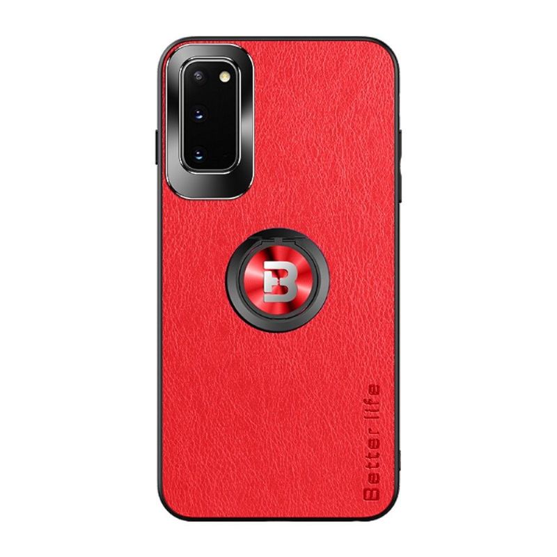 Coque Samsung Galaxy S21 Plus Ring Shape Style Cuir