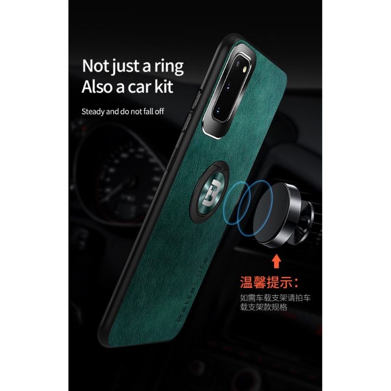 Coque Samsung Galaxy S21 Plus Ring Shape Style Cuir