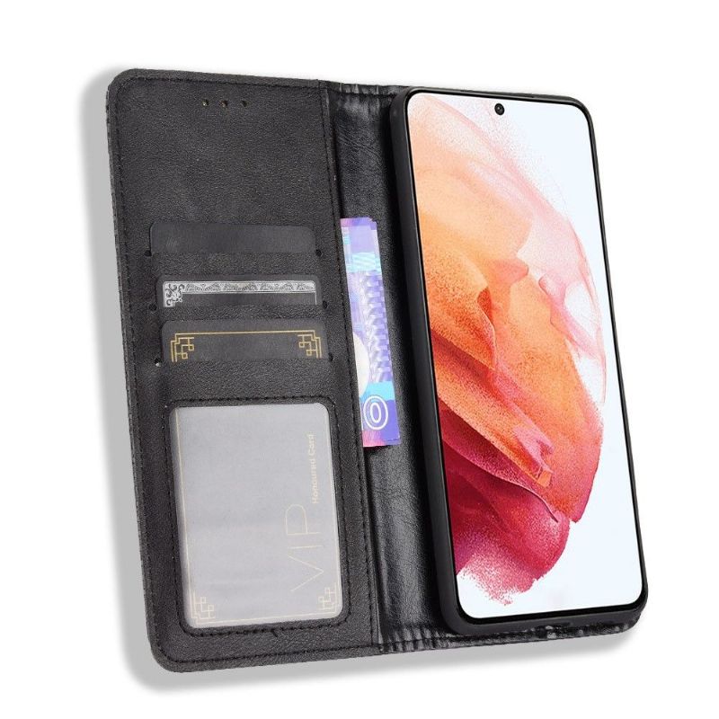 Housse Samsung Galaxy S21 Plus Le Cirénius Style Cuir