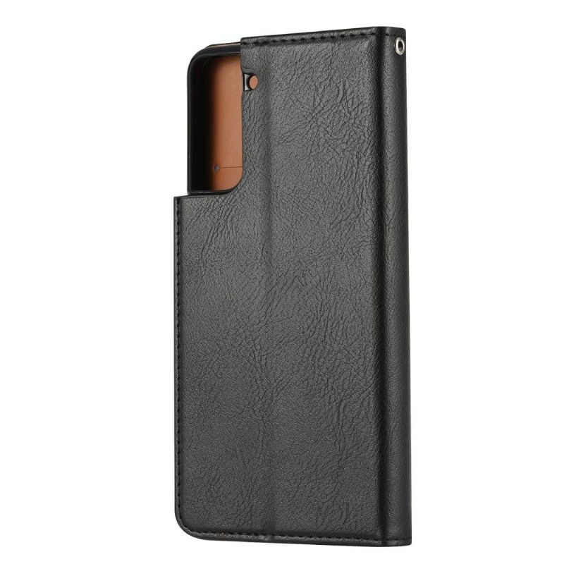Housse Samsung Galaxy S21 Plus simili cuir stand case