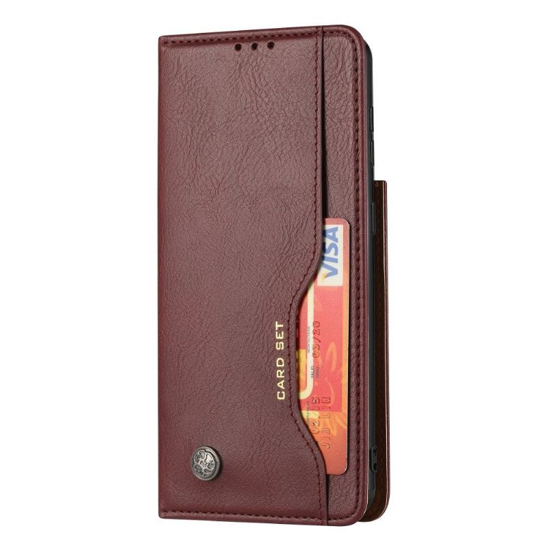 Housse Samsung Galaxy S21 Plus simili cuir stand case