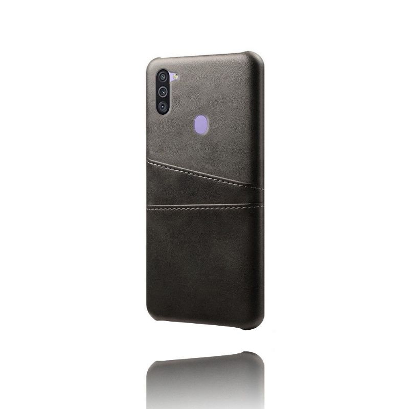 Coque Samsung Galaxy M11 Mélodie Effet Cuir Porte Cartes