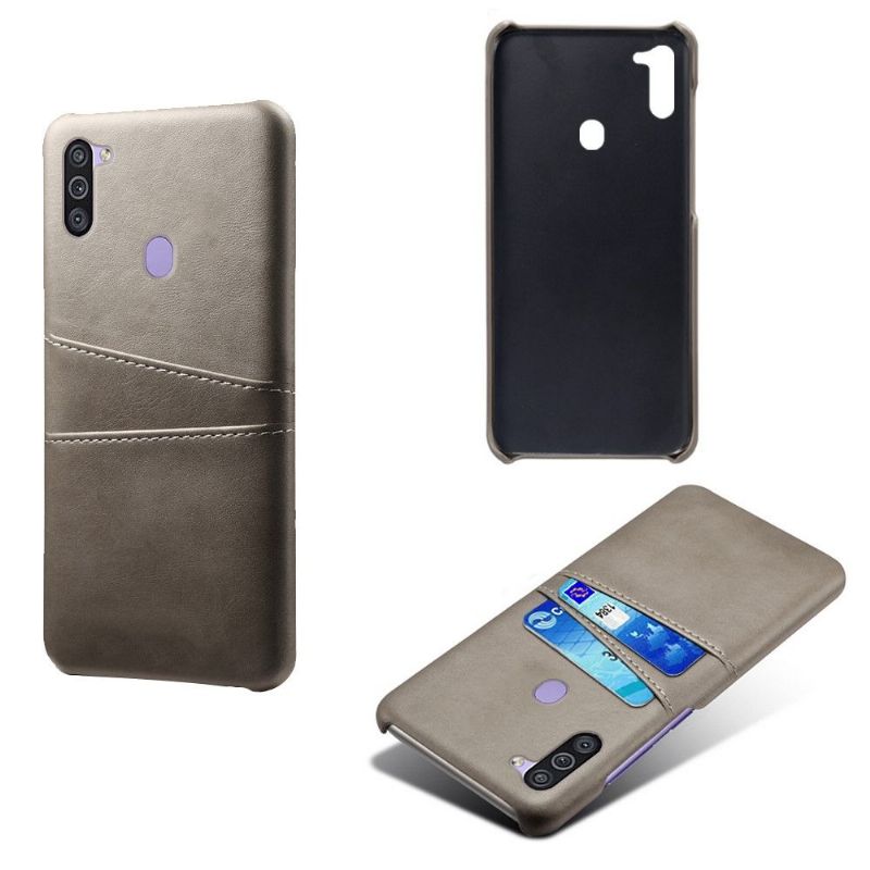 Coque Samsung Galaxy M11 Mélodie Effet Cuir Porte Cartes