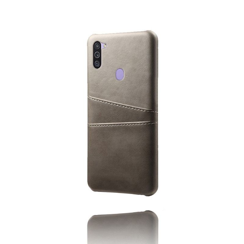 Coque Samsung Galaxy M11 Mélodie Effet Cuir Porte Cartes