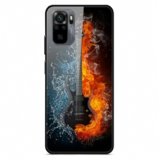Coque Xiaomi Redmi Note 10/10S/Poco M5s Verre Trempé Guitare