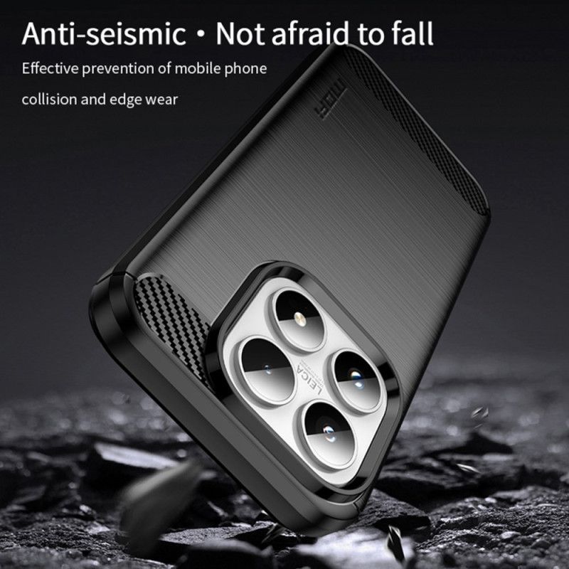 Coque Xiaomi 17 Fibre Carbone Brossée