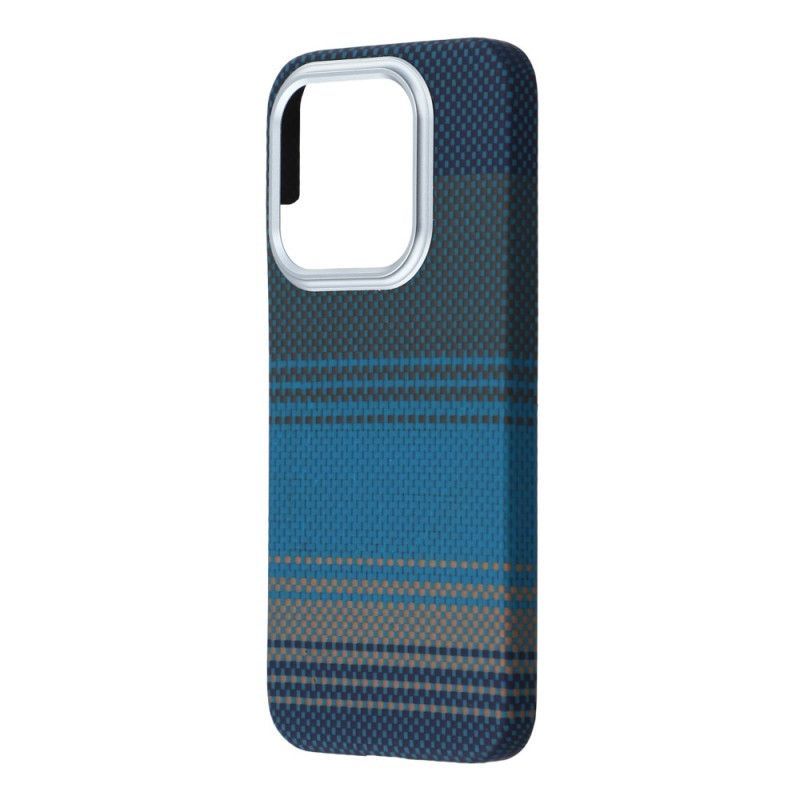 Coque Xiaomi 17 Gradient avec Cadre Métallique pour Objectif - Bleu Flottant