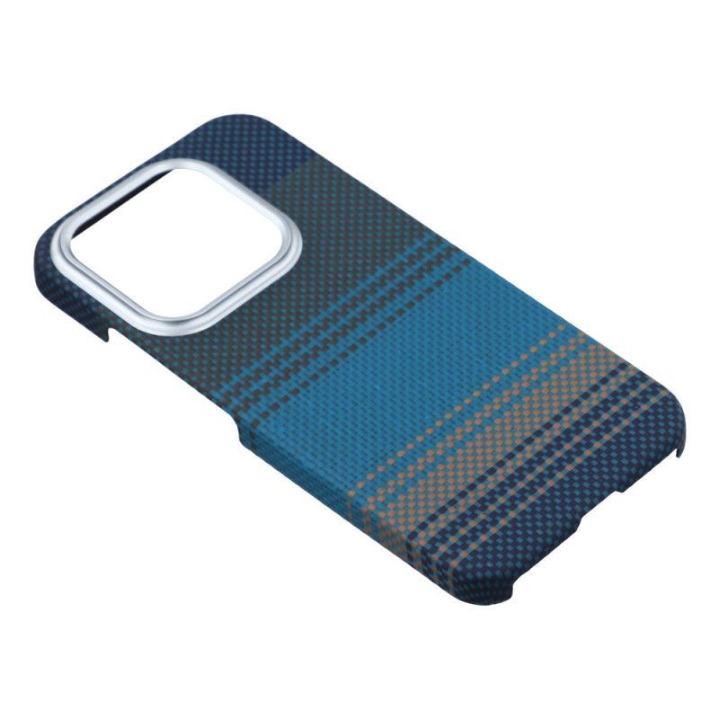 Coque Xiaomi 17 Gradient avec Cadre Métallique pour Objectif - Bleu Flottant