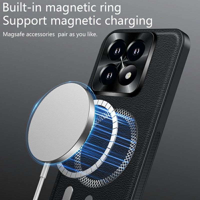 Coque Xiaomi 17 MagSafe Effet Cuir