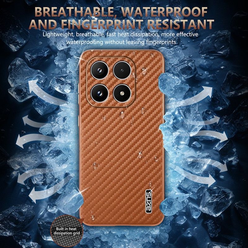 Coque Xiaomi 17 Texture Fibre de Carbone AZNS