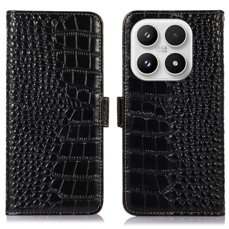 Housse Xiaomi 17 Cuir Effet Croco