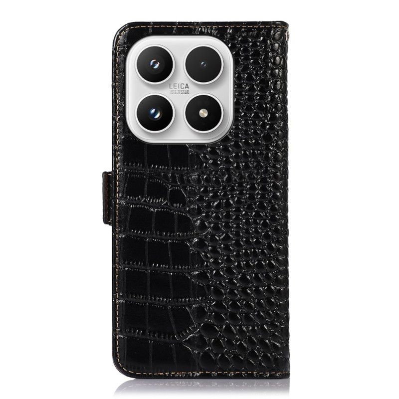 Housse Xiaomi 17 Cuir Effet Croco